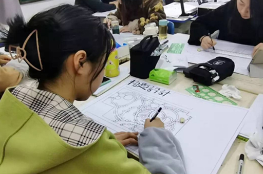 武汉四方手绘校区学员上课场景展示
