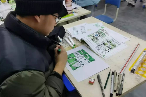 武汉四方手绘校区学员上课场景展示