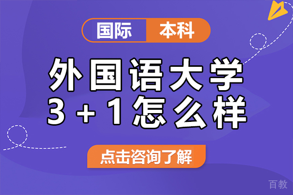 上海外国语大学3+1国际本科优势解析 