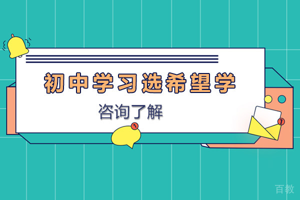 济南初中学习选希望学 