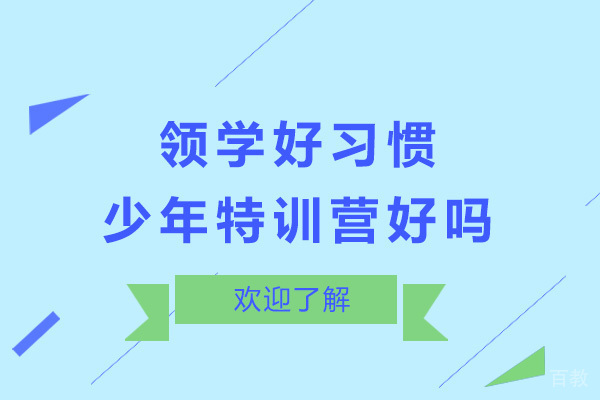 上海领学好习惯少年特训营好不好 