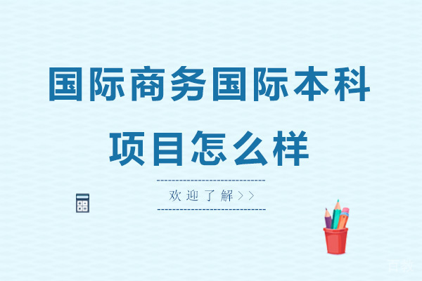 国际商务国际本科项目怎么样 