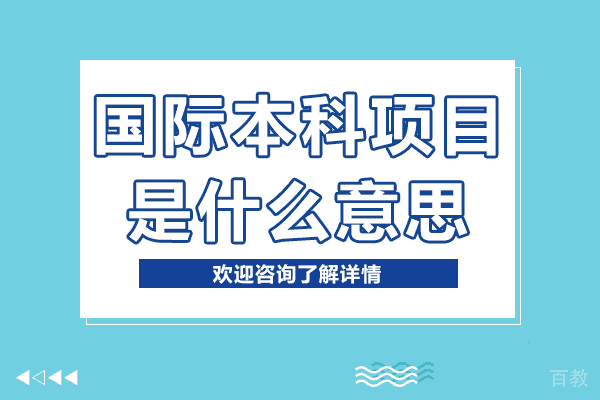 上海国际本科项目是什么意思 