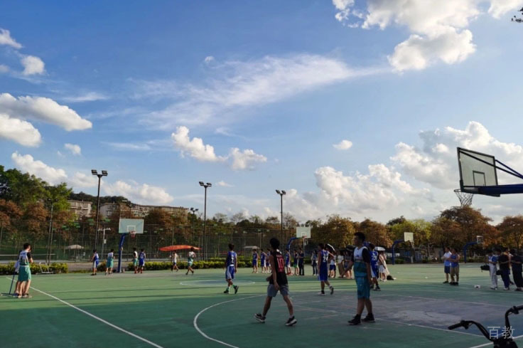 学校篮球场环境