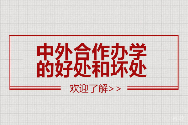 青岛中外合作办学的好处和坏处 