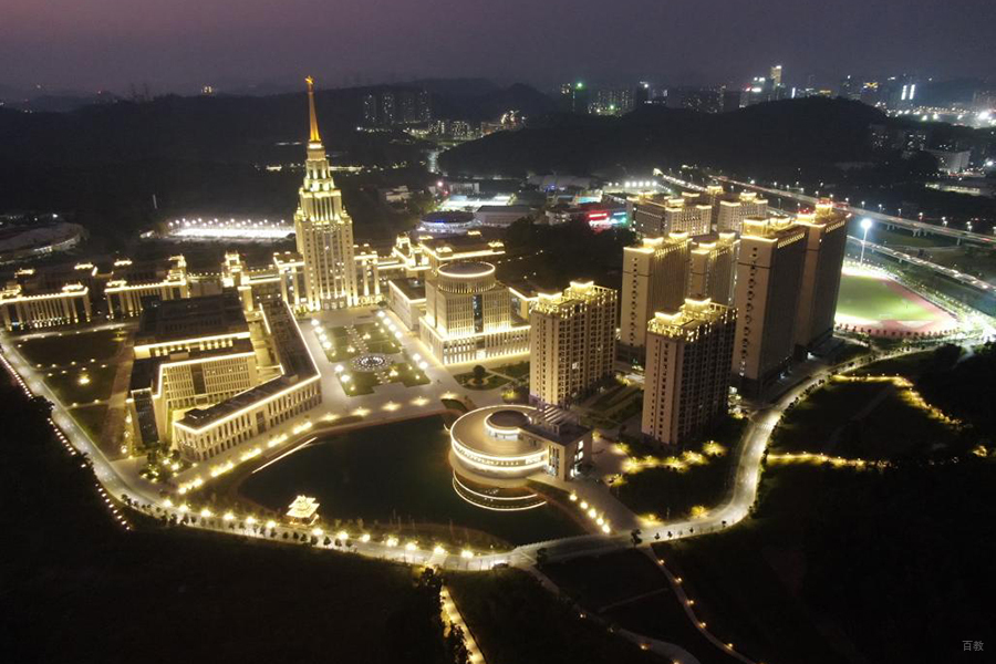 学校夜景环境相册