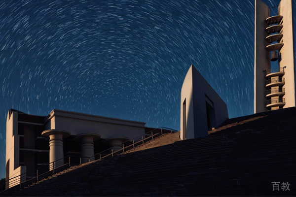 校园夜空环境