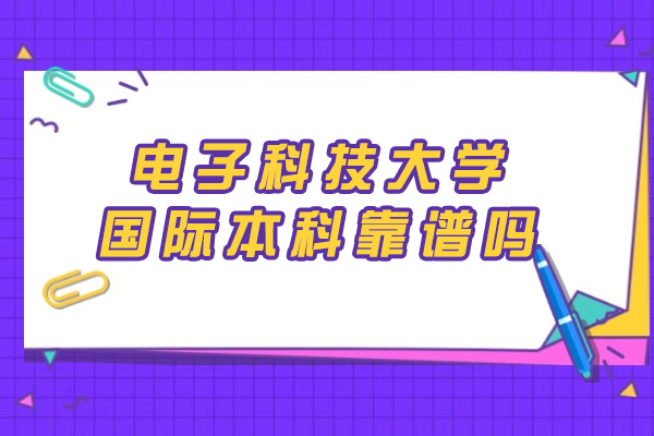 电子科大国际本科项目深度解析：升学双保障