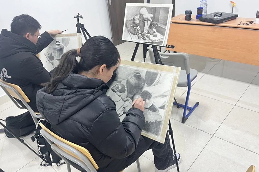 认真的学生