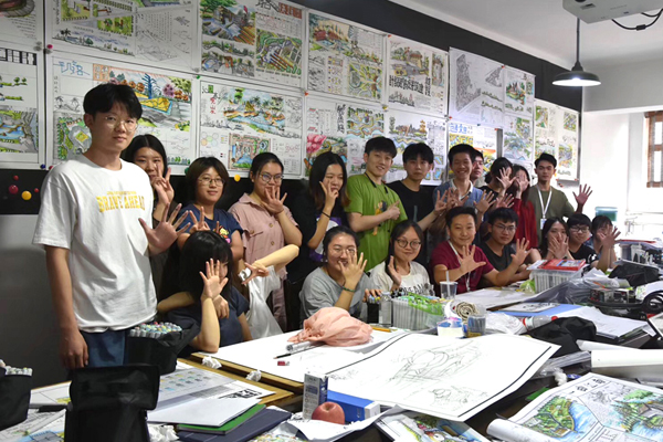 武汉汉武手绘景观环艺班教室实景