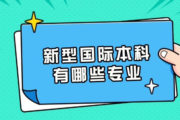 2024热门新型国际本科专业全景解析 