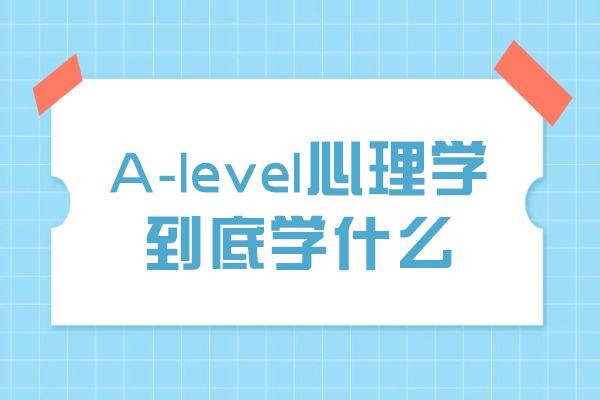 A-level心理学课程体系与职业发展深度解析