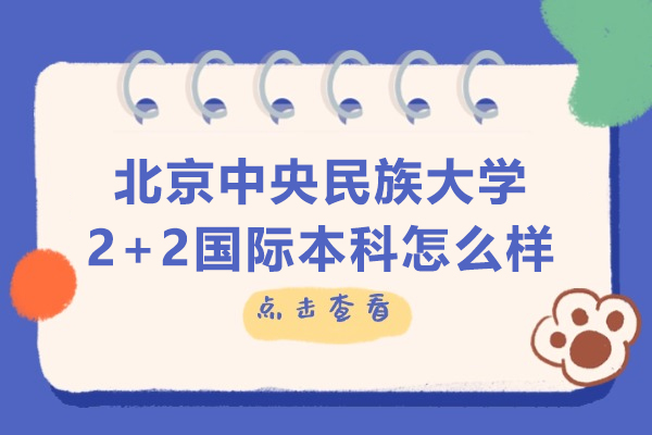 中央民族大学2+2国际本科五大核心优势解析