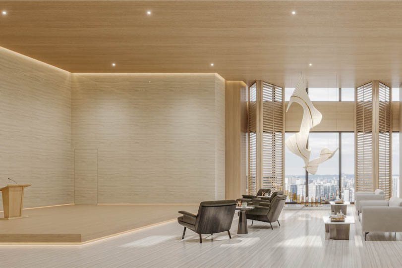 校区大厅一角环境