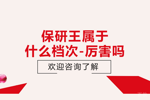 杭州保研王属于什么档次-厉害吗