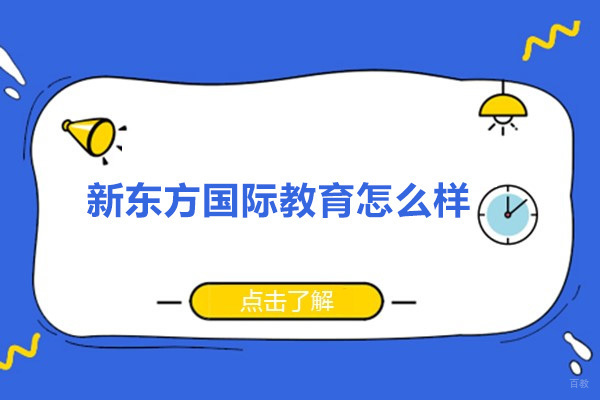 深圳市新东方国际教育怎么样 