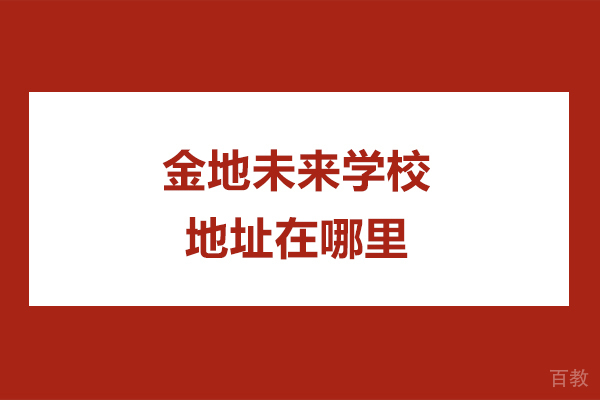 南京金地未来学校地址在哪里 