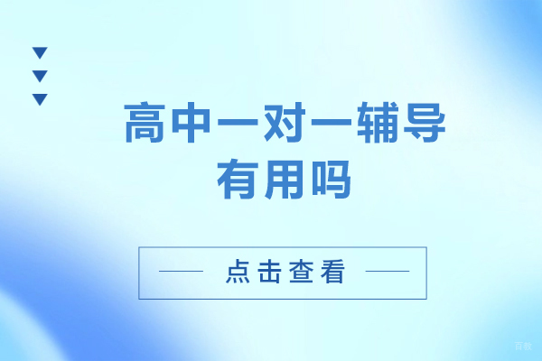 高中一对一辅导有用吗-高中一对一辅导有没有用 
